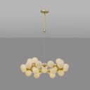 Loft Industry Modern - Bubbles Stick Circle Chandelier